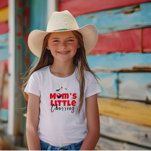 Slogan för körsbärsvisare i mamma födelsedag t shirt