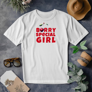 Slogan för körsbärsvisare i mamma födelsedag t shirt