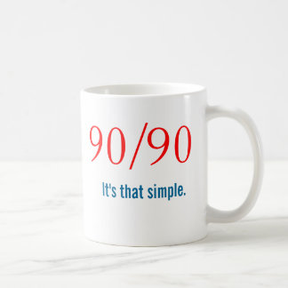 Slogan för nykomling 90/90 - AA-NA Kaffemugg