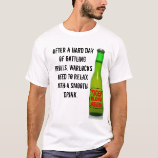 Slogan för öl för T-tröjatigerblod rolig Tee Shirt