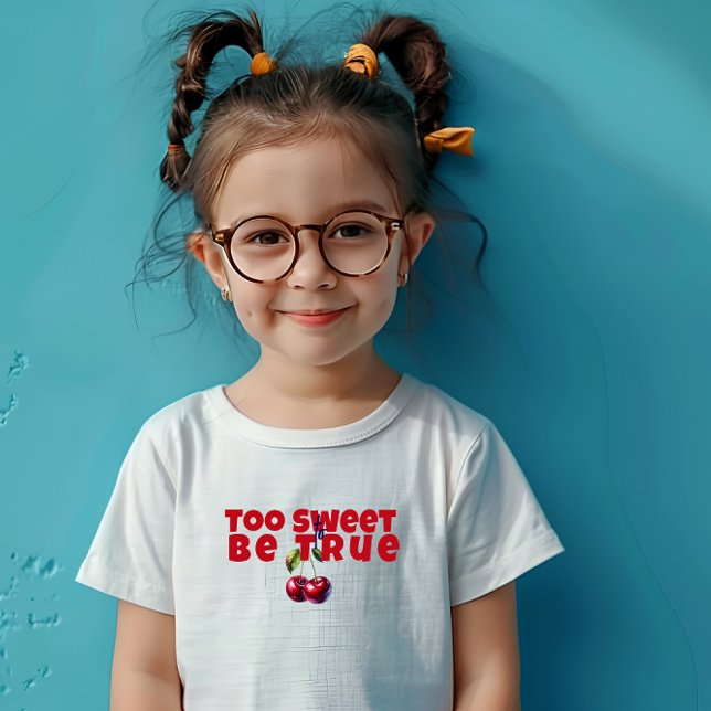 Slogan för rödkörsbär i mamma t shirt (Skapare uppladdad)