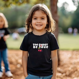 Slogan för rödkörsbär i mamma t shirt