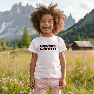 Slogan för rödkörsbär i mamma t shirt