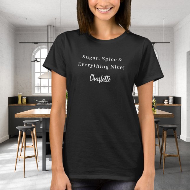 Slogan för svartvita skript för privat kock t shirt (Skapare uppladdad)