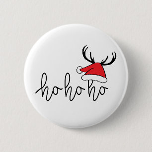 Slogan ho ho, Gelukkig kerstfeest. Kerstman. Knapp