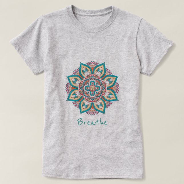 Slogan med mandala-design bryts t shirt (Design framsida)