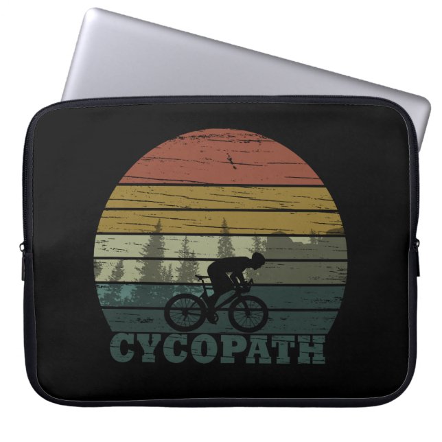 Slogan om cycopath offroad biking laptop fodral (Framsidan)