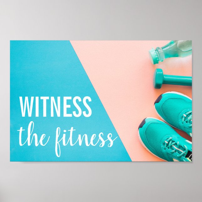 Slogan om fitness gym fitspo-slogan poster (Framsidan)