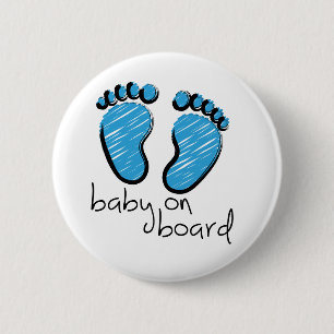 Slogan pojke ombord - baby jongen aan boord knapp