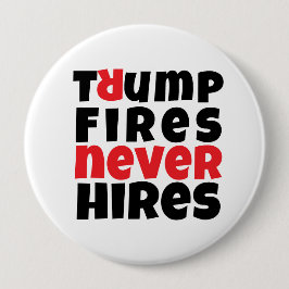 Slogan röd röd mot trumpprotester knapp