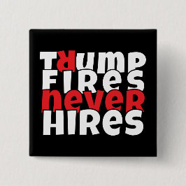 Slogan röd röd mot trumpprotester knapp