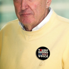 Slogan röd röd mot trumpprotester knapp