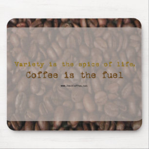Slogan Skicka kaffe - mousepad Musmatta