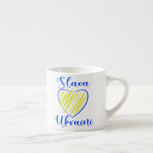 Slogan Slava Ukrainini Glory to Ukraina eart Espressomugg