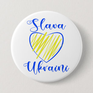 Slogan Slava Ukrainini Glory to Ukraina eart Knapp