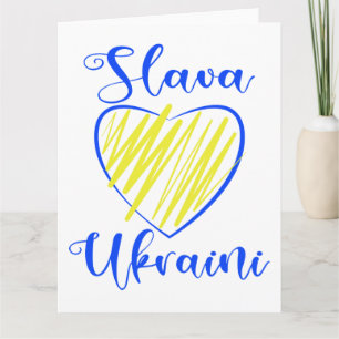 Slogan Slava Ukrainini Glory to Ukraina eart Kort