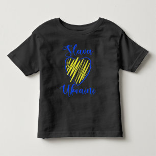 Slogan Slava Ukrainini Glory to Ukraina eart T Shirt