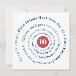 Slogan Spiral Card Kort