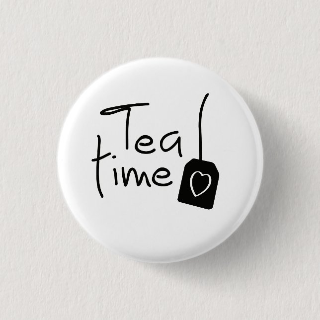 Slogan tea time - theetijd. kopje thee drinken. knapp (Framsida)