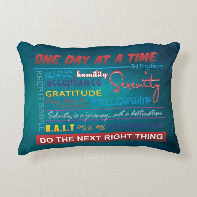 Slogans v15 decorative pillow prydnadskudde (Framsidan)