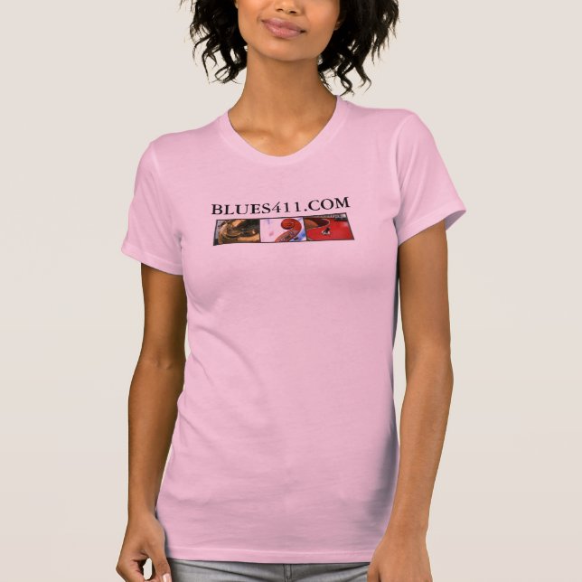 Slogantank för damer Blues411 Tee Shirt (Framsida)