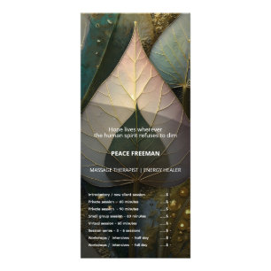 Slöja av blad botanisk design reklamkort