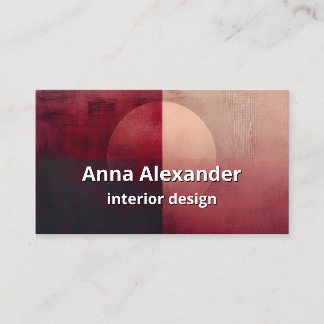 Slöja av uppdelning | Minimal design  Visitkort (Framsida)
