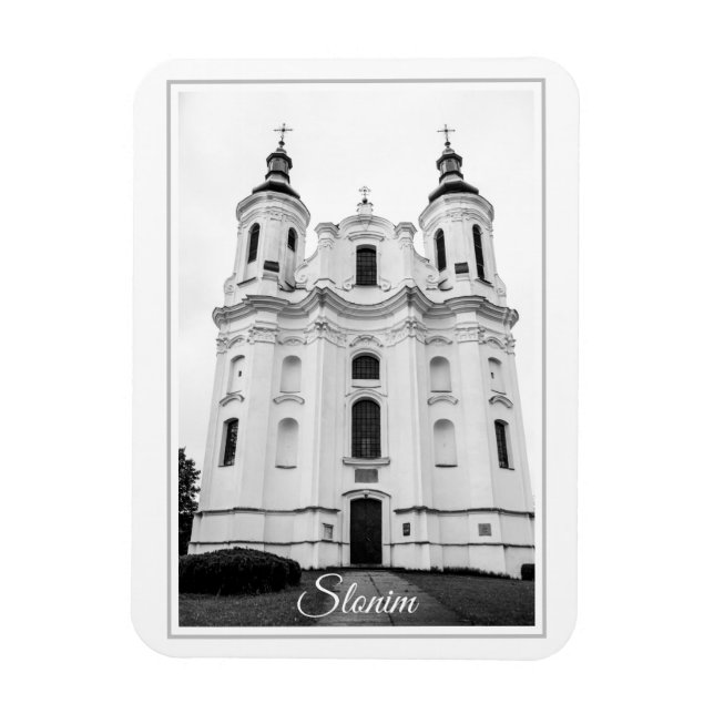 Slonim Belarus Architecture City Cathedral Magnet (Vertikal)