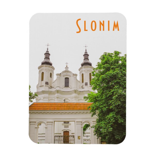 Slonim Belarus Architecture City Cathedral Magnet (Vertikal)