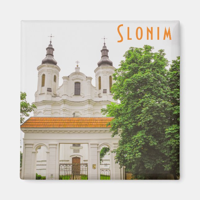 Slonim Belarus Architecture City Cathedral Magnet (Framsidan)