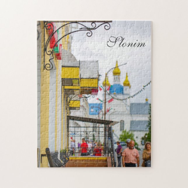 Slonim Belarus Architecture City Street Cityscape Pussel (Vertikal)