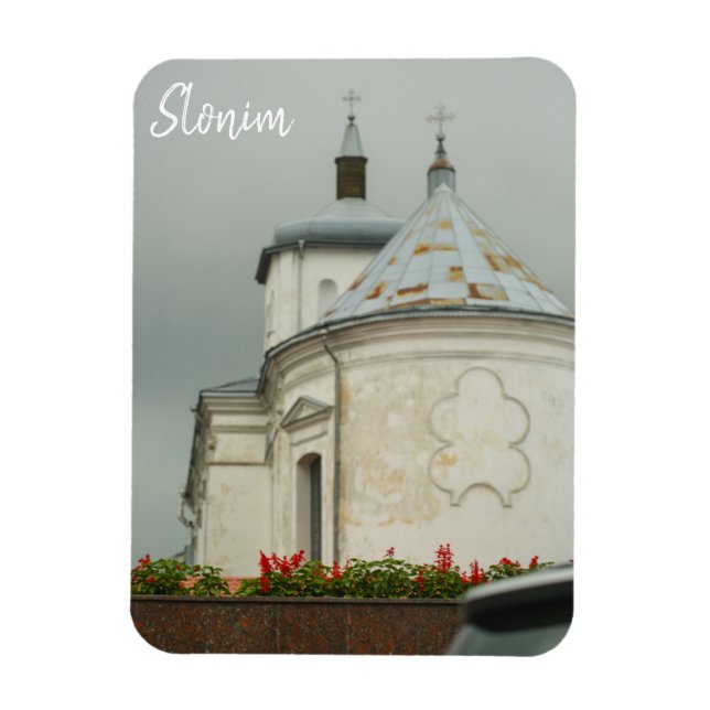 Slonim Belarus Town Architecture Church Magnet (Vertikal)