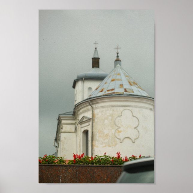 Slonim Belarus Town Architecture Church Poster (Framsidan)