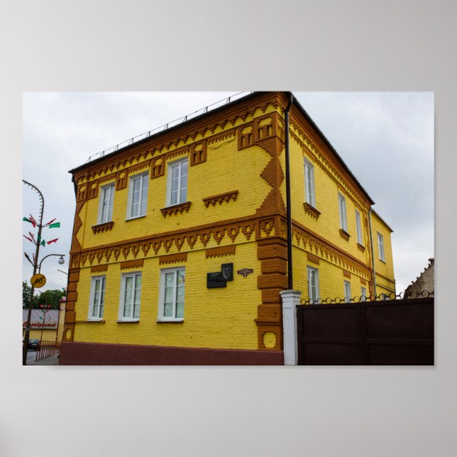 Slonim Belarus Town Architecture Street Poster (Framsidan)