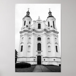 Slonim Vitryssland Arkitektur Stad Katedral Poster