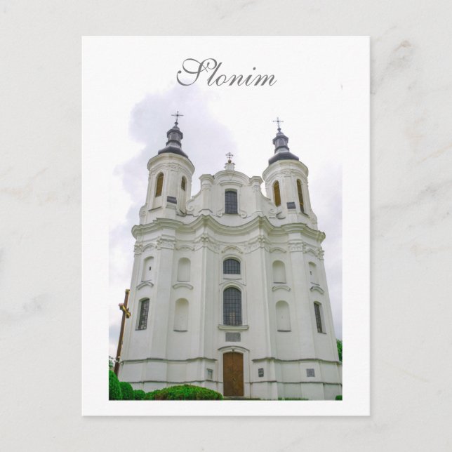 Slonim Vitryssland Arkitektur Stad Katedral Vykort (Framsida)