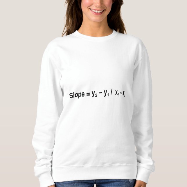 Slope Formula Math Mathematical Physics T Shirt (Framsida)