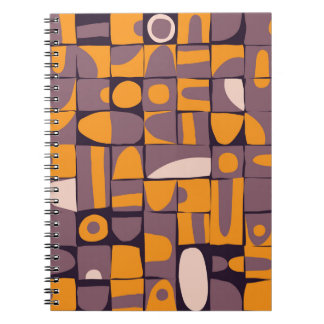 Sloppy Geometric: Vintage Shapes Mönster Anteckningsbok