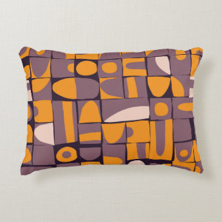 Sloppy Geometric: Vintage Shapes Mönster Prydnadskudde