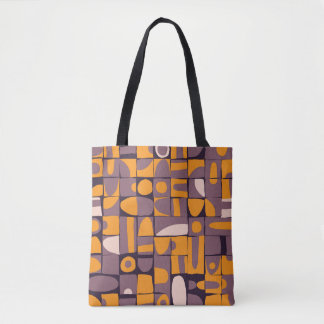 Sloppy Geometric: Vintage Shapes Mönster Tygkasse