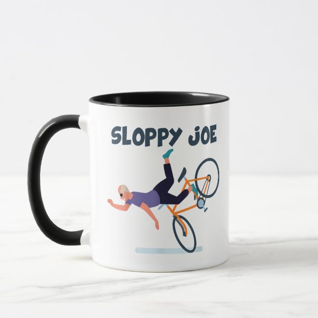 Sloppy Joe Funny Biden Shirt Sloppy Joe Biden Funn Mugg (Vänster)