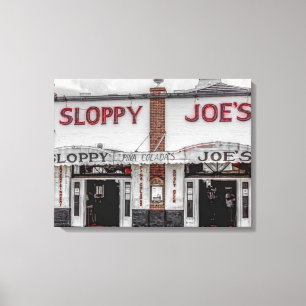 Sloppy Joe's Nyckel Väster Wrapped Canvas