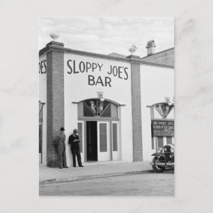 Sloppy Joe's Pub, Nyckel Väster, 1930-talet Vykort