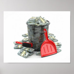 Slösa av pengar poster