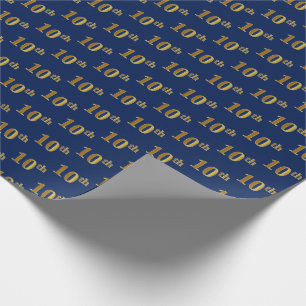 Slösa den 10th (tionde) händelsen för Fauxguld Presentpapper