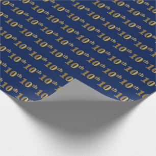 Slösa den 10th (tionde) händelsen för Fauxguld Presentpapper