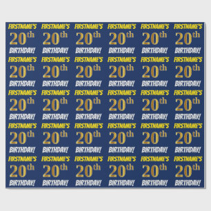 Slösa fauxen/efterföljdguld, "den 20th presentpapper