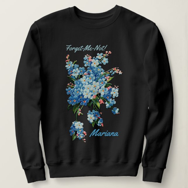 Slösa Glömma-mig-Nots - personligen Tee (Design framsida)