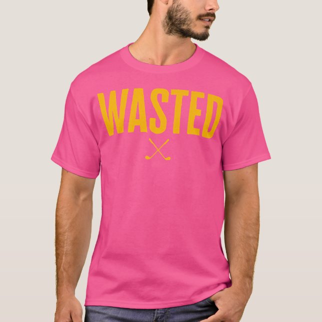 Slösa hantering Slösat golf T Shirt (Framsida)