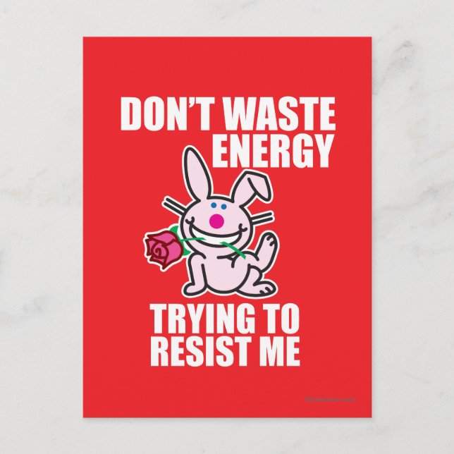Slösa inte energi vykort (Framsida)